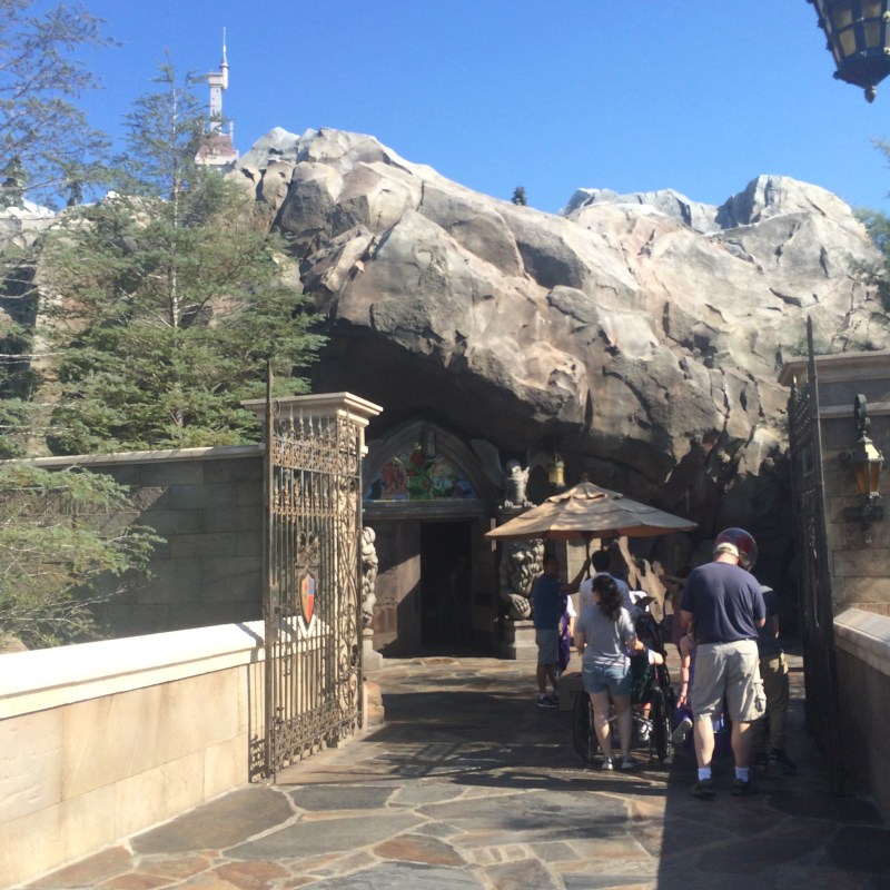 The outside of the Be Our Guest restaurant.