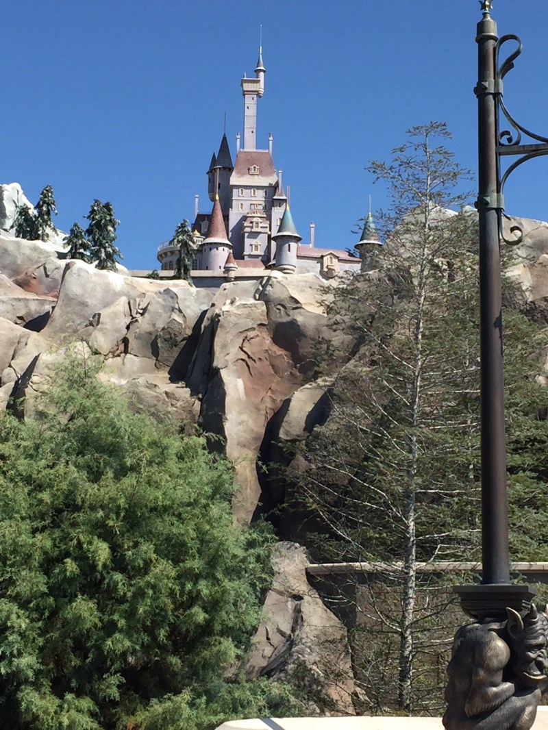 The Beast's castle exterior, above the restaurant.